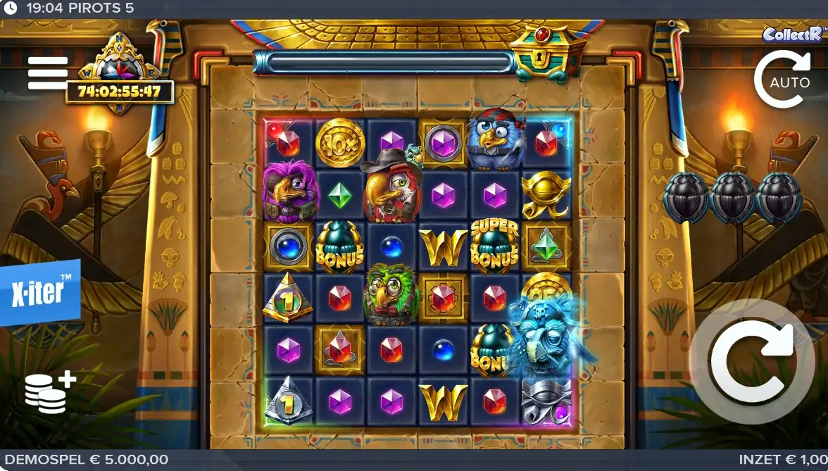 Pirots 5 demo preview