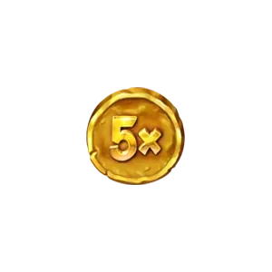 5x Coin symbool Pirots 5
